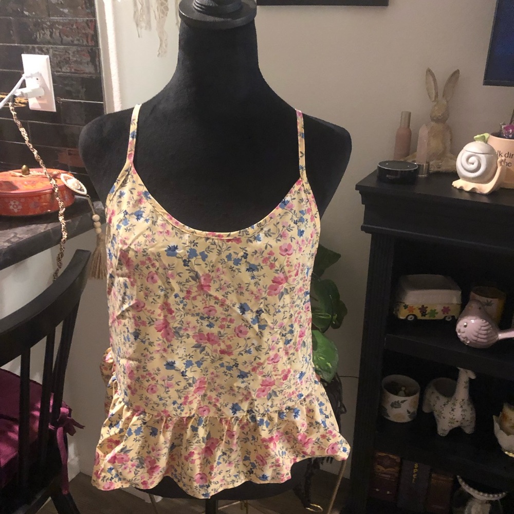SHEIN floral tank and shorts set